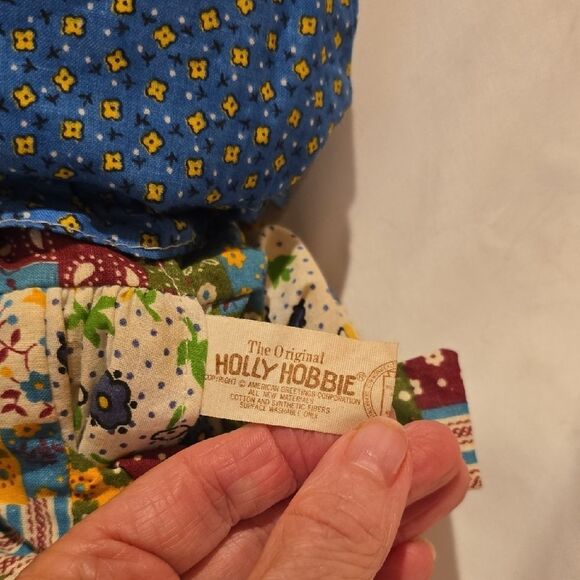 Vintage HOLLY HOBBY Rag Doll From 1970's with Blue Bonnet. Great Cond! - Picture 4 of 7